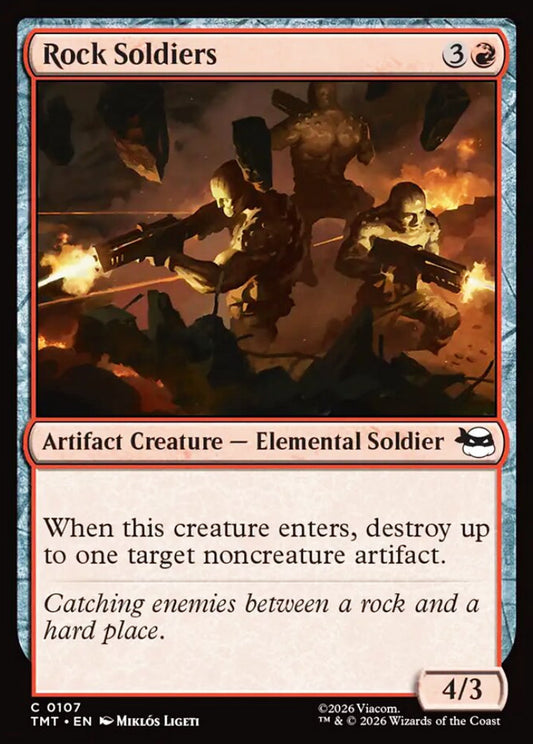 Rock Soldiers TMT Artifact Creature Elemental Soldier NM