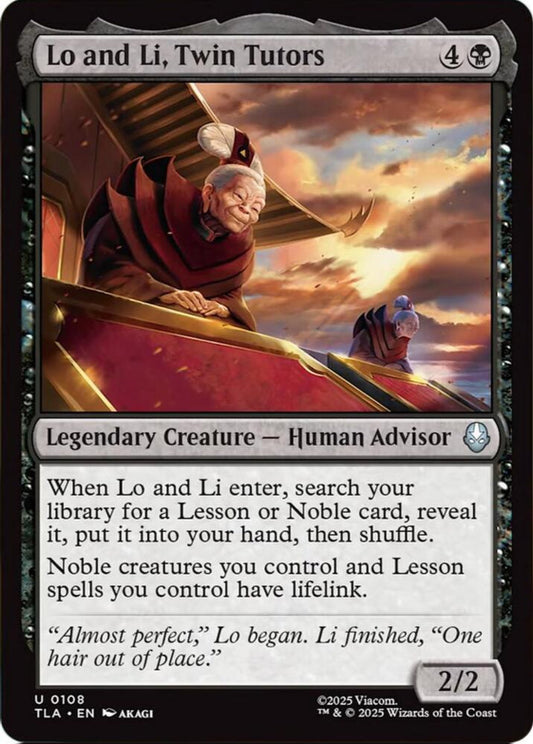 Lo and Li Twin Tutors TLA Legendary Creature Human Advisor NM