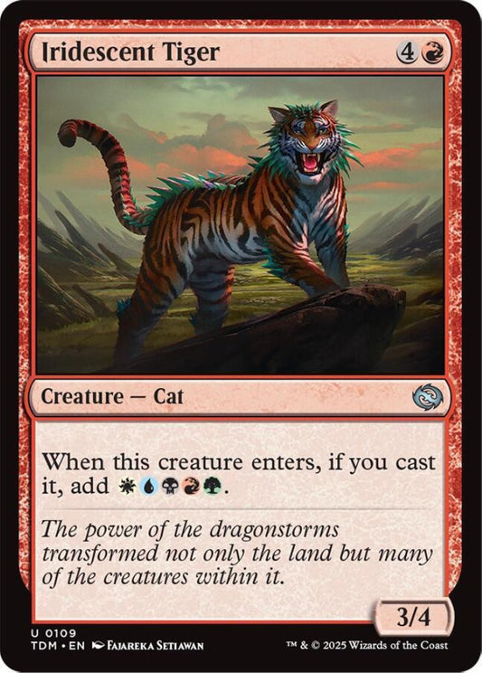 Iridescent Tiger TDM Creature Cat NM