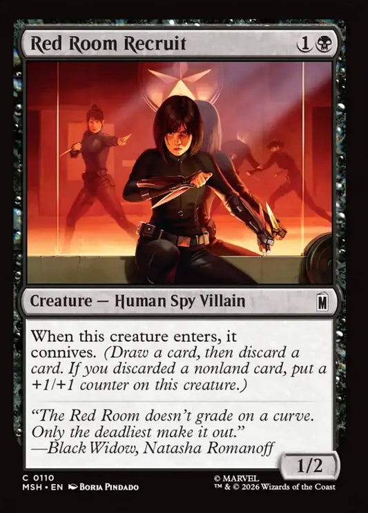 Red Room Recruit MSH Creature Human Spy Villain NM