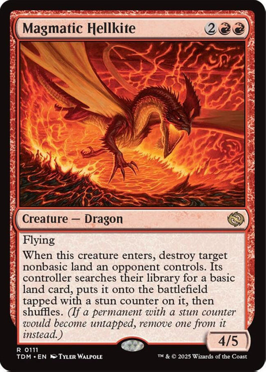 Magmatic Hellkite TDM Creature Dragon NM