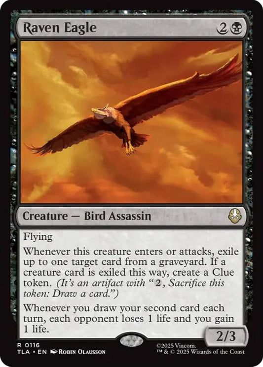Raven Eagle TLA Creature Bird Assassin NM