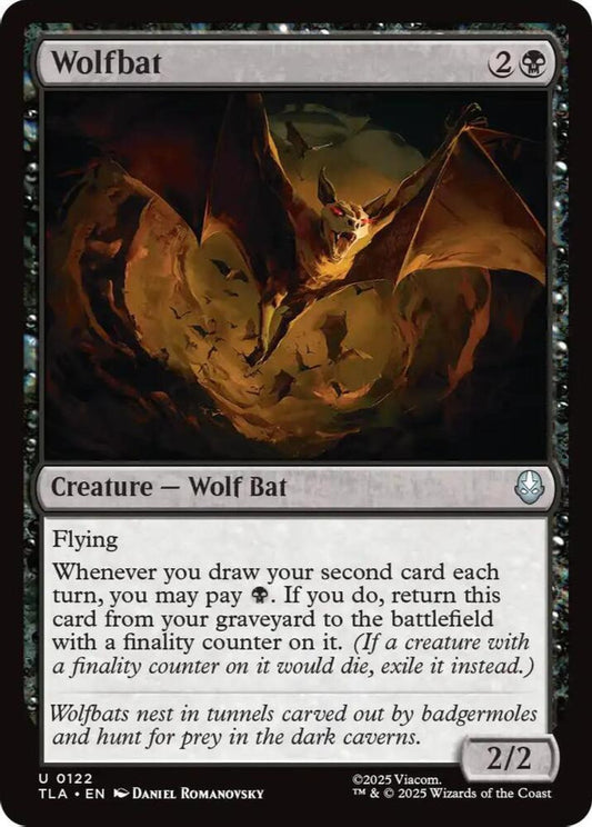 Wolfbat TLA Creature Wolf Bat NM
