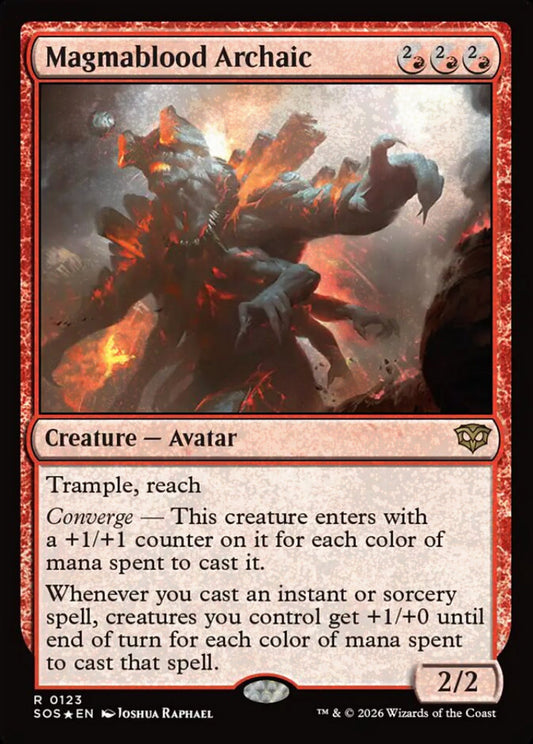 Magmablood Archaic SOS Creature Avatar *Foil* NM