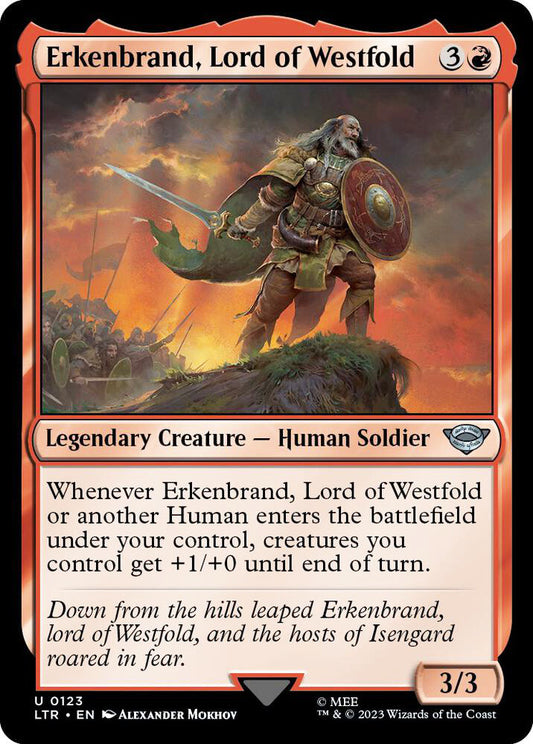 Erkenbrand, Lord of Westfold LTR Legendary Creature Human Soldier NM