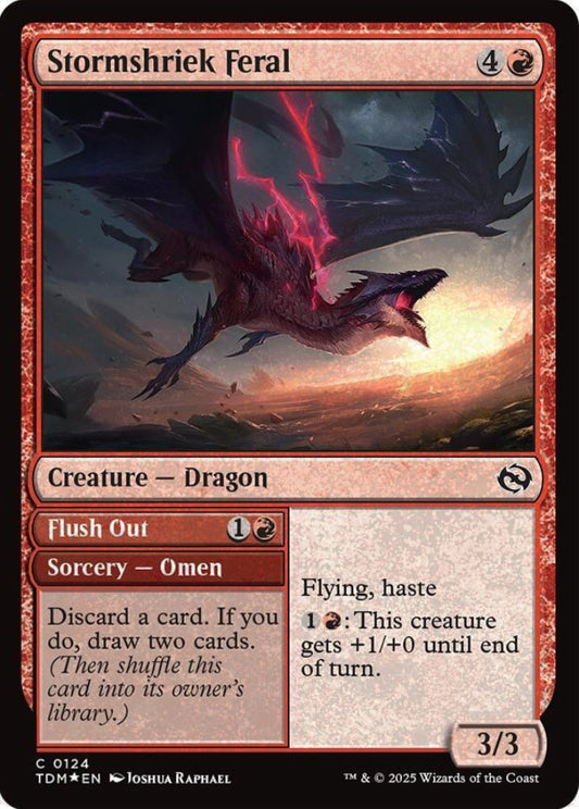 Stormshriek Feral TDM Creature Dragon *Foil* NM