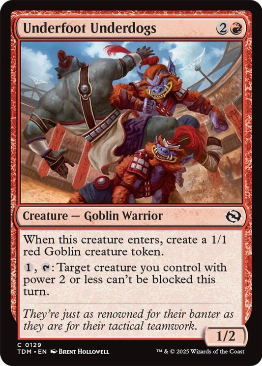 Underfoot Underdogs TDM Creature Goblin Warrior NM