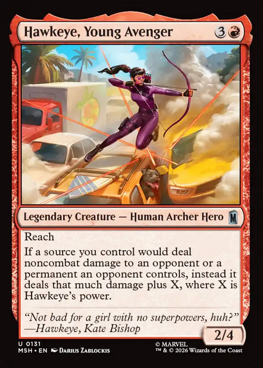 Hawkeye, Young Avenger MSH Legendary Creature Human Archer Hero NM