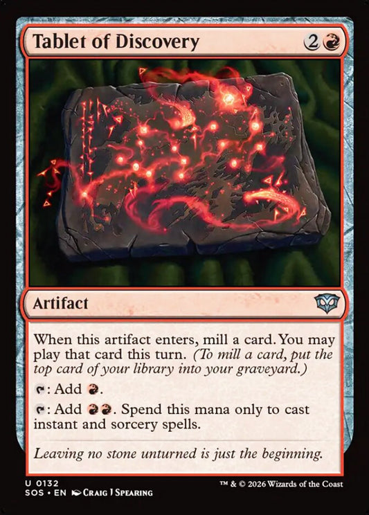 Tablet of Discovery SOS Artifact NM