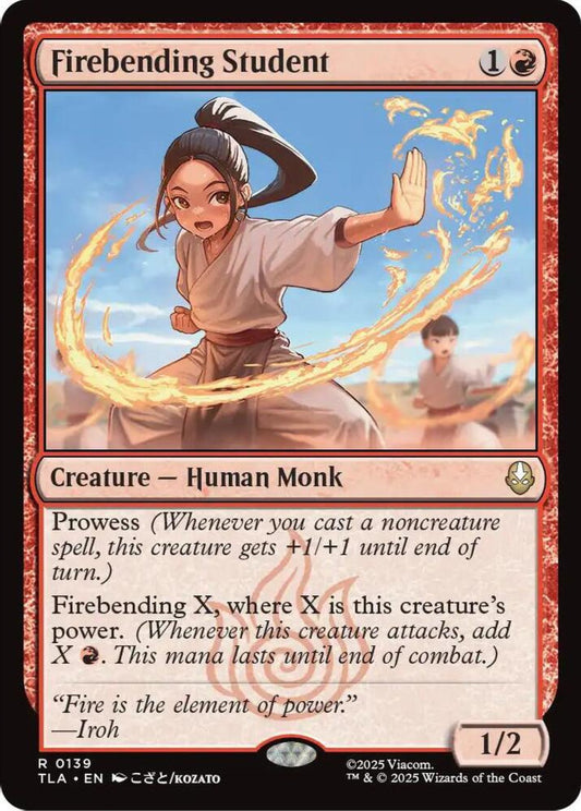Firebending Student TLA Creature Human Monk NM