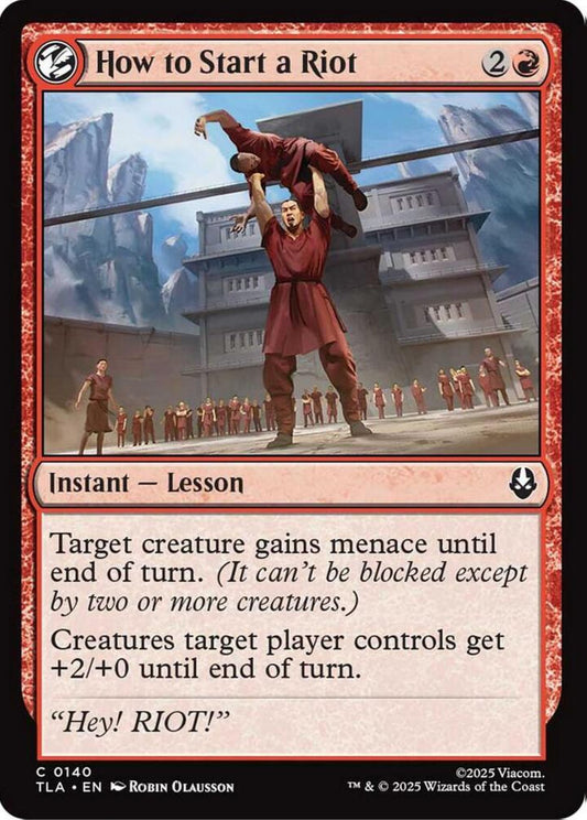 How to Start a Riot TLA Instant Lesson NM