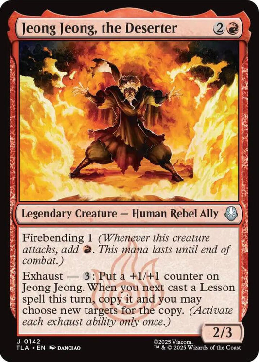 Jeong Jeong the Deserter TLA Legendary Creature Human Rebel Ally NM
