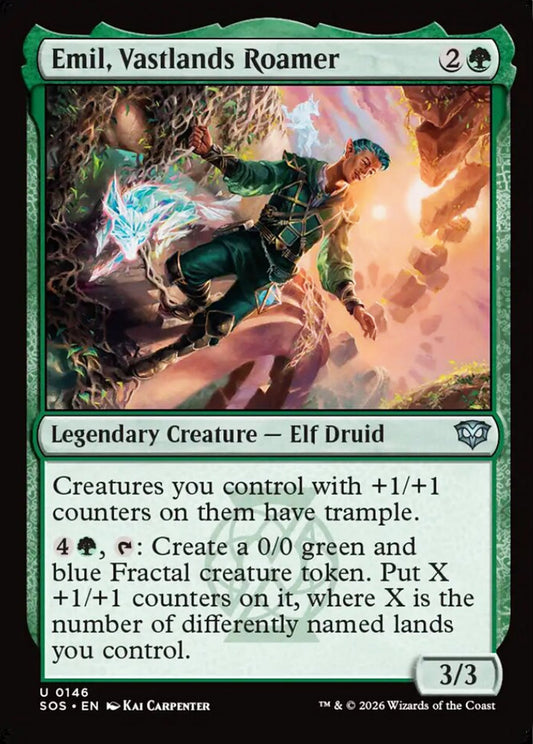 Emil, Vastlands Roamer SOS Legendary Creature Elf Druid NM