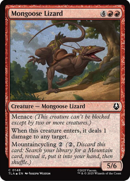 Mongoose Lizard TLA Creature Mongoose Lizard *Foil* NM