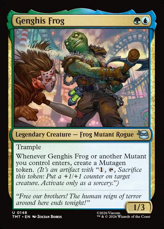Genghis Frog TMT Legendary Creature Frog Mutant Rogue NM