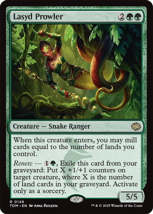 Lasyd Prowler TDM Creature Snake Ranger NM