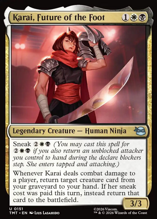 Karai, Future of the Foot TMT Legendary Creature Human Ninja NM