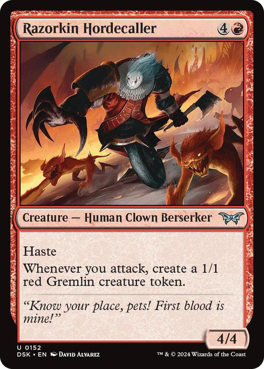 Razorkin Hordecaller DSK Creature Human Clown Berserker NM