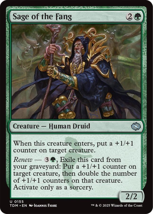 Sage of the Fang TDM Creature Human Druid NM