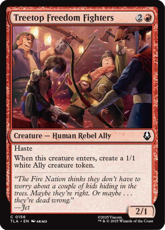 Treetop Freedom Fighters TLA Creature Human Rebel Ally NM