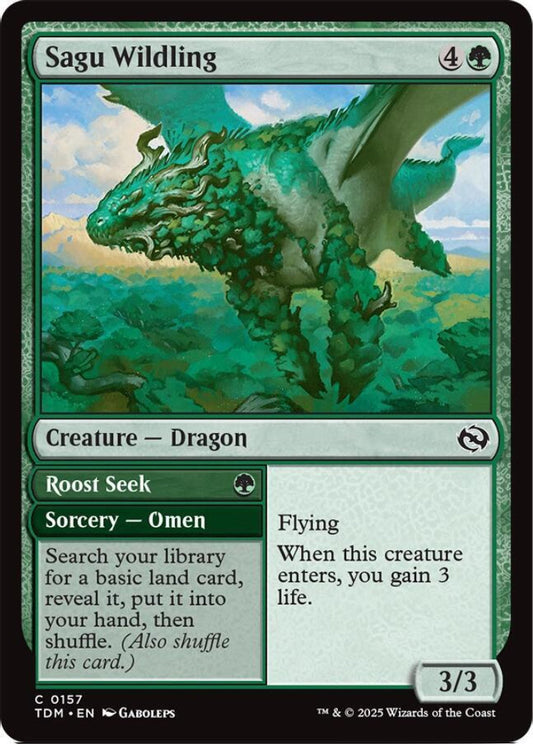 Sagu Wildling TDM Creature Dragon NM