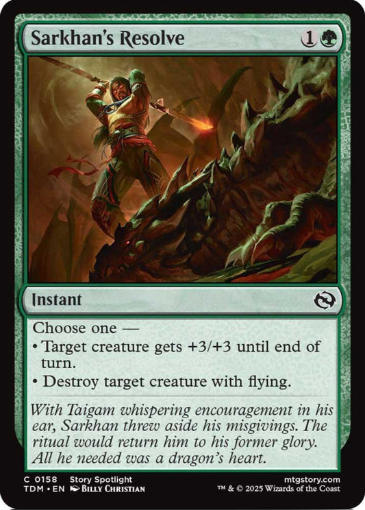 Sarkhan's Resolve TDM Instant NM