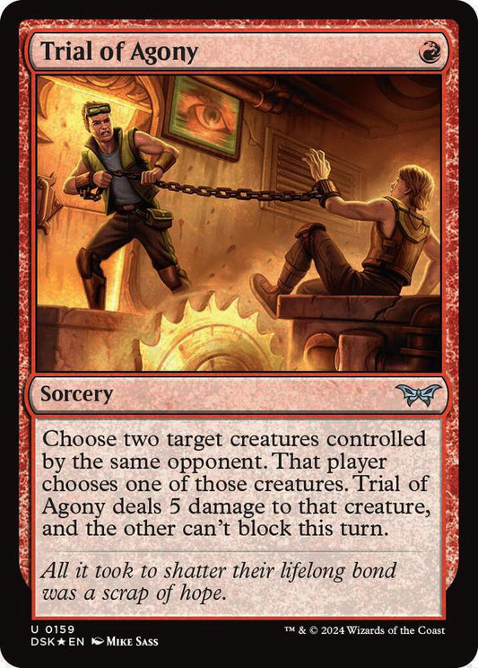 Trial of Agony DSK Sorcery *Foil* NM