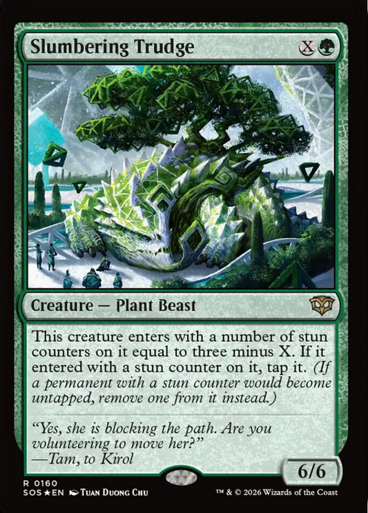 Slumbering Trudge SOS Creature Plant Beast *Foil* NM