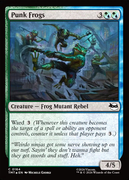 Punk Frogs TMT Creature Frog Mutant Rebel *Foil* NM