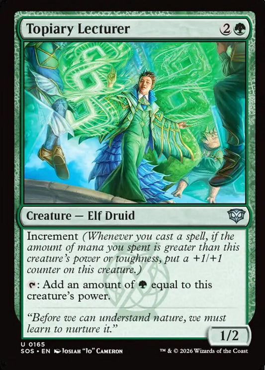 Topiary Lecturer SOS Creature Elf Druid NM