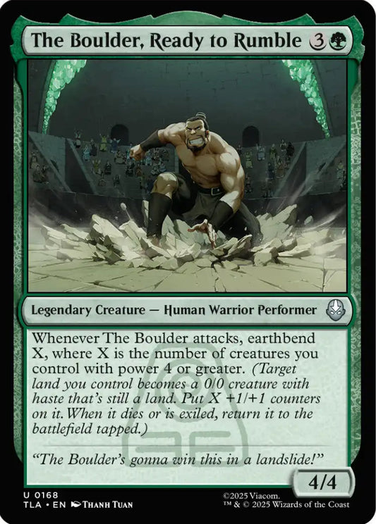 The Boulder Ready to Rumble TLA Legendary Creature Human Warrior Performer NM