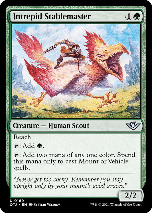 Intrepid Stablemaster Creature Human Scout OTJ NM