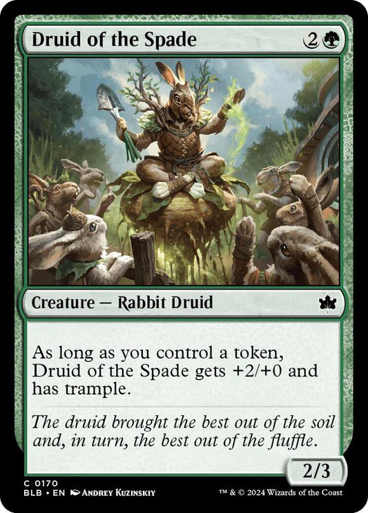 Druid of the Spade BLB Creature Rabbit Druid NM