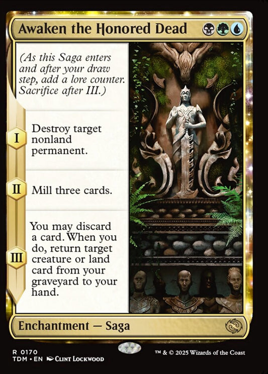 Awaken the Honored Dead TDM Enchantment Saga NM
