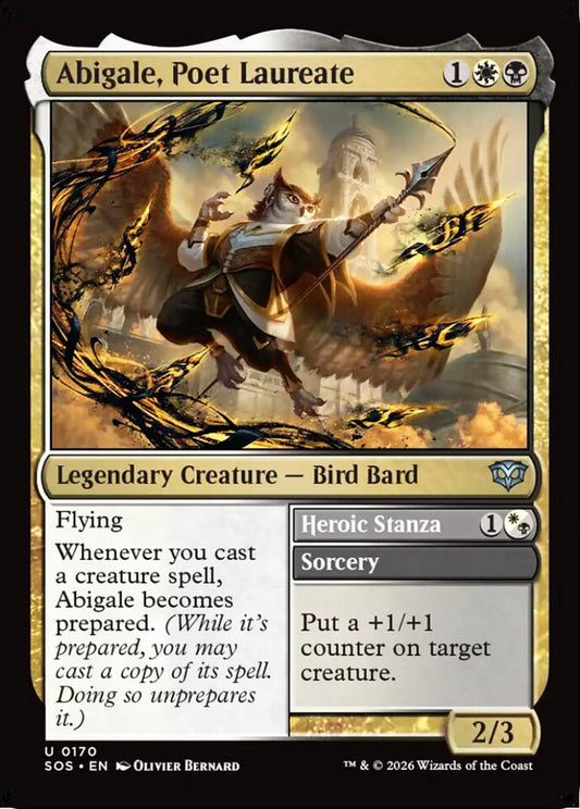 Abigale, Poet Laureate SOS Legendary Creature Bird Bard NM