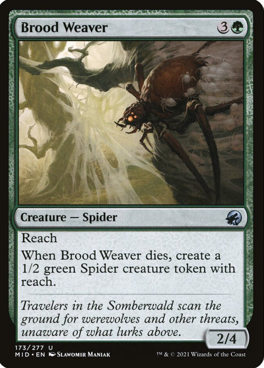Brood Weaver MID Creature Spider NM