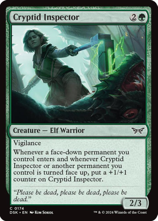 Cryptid Inspector DSK Creature Elf Warrior NM