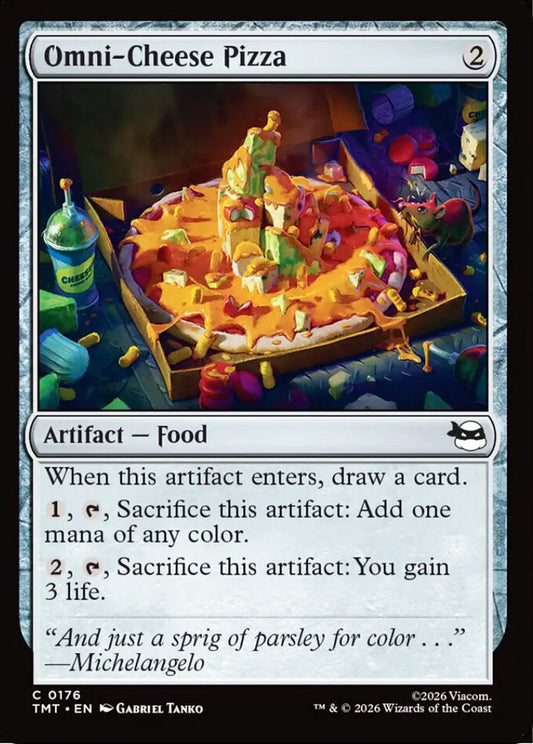 Omni-Cheese Pizza TMT Artifact Food NM