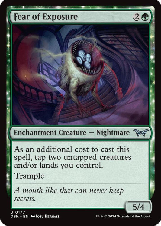 Fear of Exposure DSK Enchantment Creature Nightmare NM