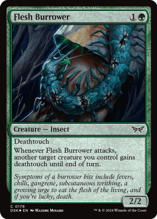 Flesh Burrower DSK Creature Insect *Foil* NM