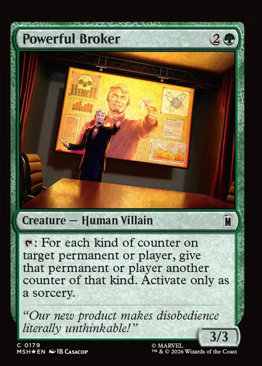 Powerful Broker MSH Creature Human Villain *Foil* NM