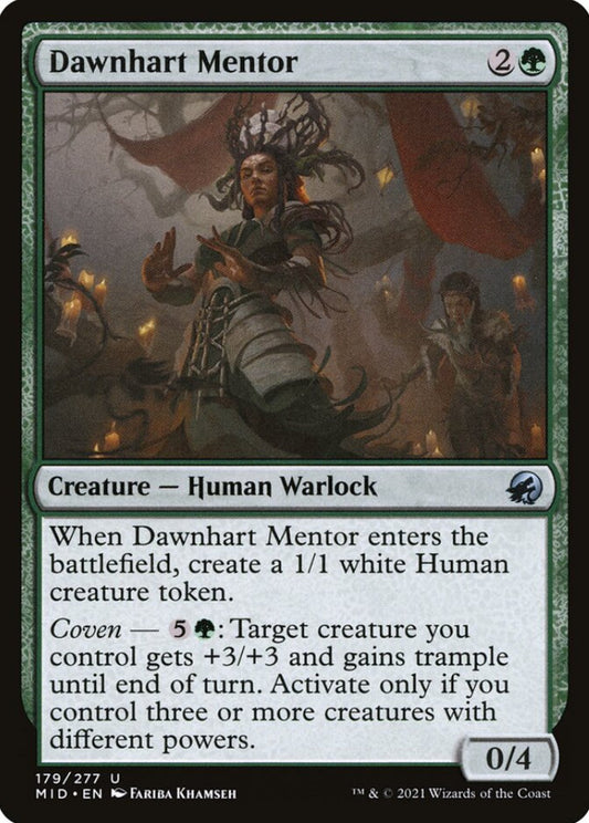 Dawnhart Mentor MID Creature Human Warlock NM