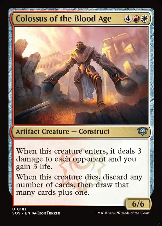 Colossus of the Blood Age SOS Artifact Creature Construct NM
