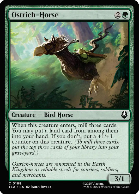 Ostrich-Horse TLA Creature Bird Horse NM