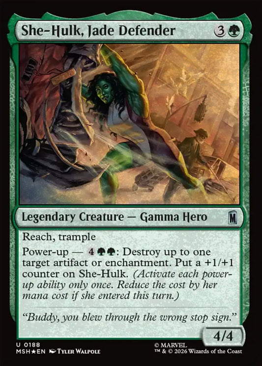 She-Hulk, Jade Defender MSH Legendary Creature Gamma Hero *Foil* NM
