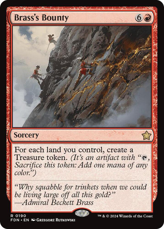 Brass's Bounty FDN Sorcery NM