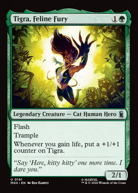 Tigra, Feline Fury MSH Legendary Creature Cat Human Hero NM