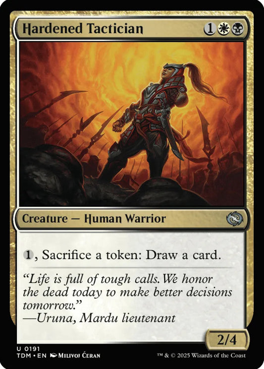 Hardened Tactician TDM Creature Human Warrior NM