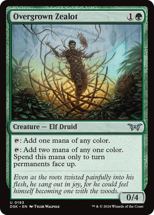 Overgrown Zealot DSK Creature Elf Druid NM