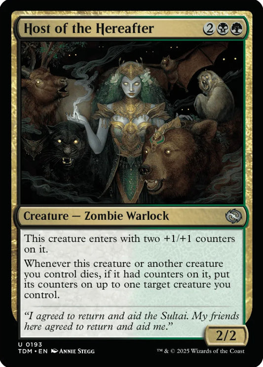 Host of the Hereafter TDM Creature Zombie Warlock NM